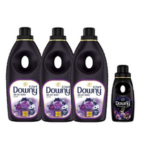다우니 섬유유연제 퍼퓸 블랙 미스티크 본품 세트 1L x 3p + 200ml, 1세트
