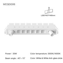 3d 벽지 벽장식 선반 진열대 XRZLux 매립형 사각 Led 천장 그릴 조명 10W 20W 110V 220V 선형 거실 복도 스트립 다운라이트천장에 설치된 스포트라이트, 없음, White 20W+3000K