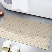 요양병원 샤워실 타일흡착 미끄럼방지 배수 욕실매트 싱크대 목욕 바스, 스퀘어매트 그레이