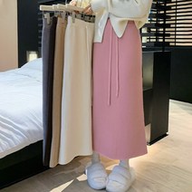 코코블랑 / 밍크기모 니트 미디 스커트