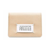 메종 마르지엘라 21FW 넘버링 바이폴드 카드지갑 베이지 S56UI0220 PR044 T2086