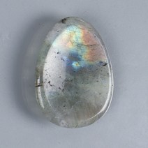 크리스탈 문진 돌 크리스탈 엄지 돌 천연 래브라도 라이트 손으로 조각한 손바닥 차크라 걱정 치유 명상, 01 labradorite