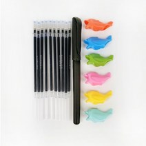 K-mate(당일출고)클린프로젝트 사라지는 순삭펜 기화펜 기출펜 10개 볼펜 리필 세트 매직펜 고시생 수험생 시험펜, 20개 세트(볼펜2+리필 20개+홀더2)