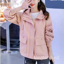 여성 바람막이 점퍼 트렌치코트 자켓 야구점퍼