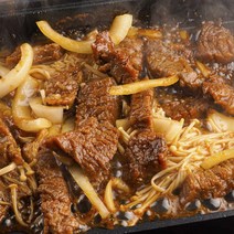하리니 뼈없는 수제 양념 돼지 갈비 구이 목살 숯불 냉동 왕 캠핑 간장 무뼈, 1.2kg, 2개