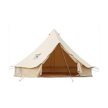 톱 스토브 잭이 있는 유르텐트 룸미 4M/5M 벨 텐트 캠핑용 난연 캔버스 4-6인용 사계절, Beige(Fire Water Repellent), 16.4ft(5M)