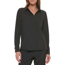 DKNY 여성용 봄버 재킷 블랙.