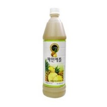 [더착한푸드]파인애플원액(청솔 835ml) 식자재마트 대용량 업소용 파인원액 파인애플시럽 파인애플주스 파인애플농축액, 5개, 835ml