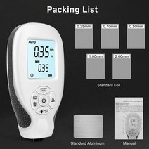 폭 측정기 hw-300 코팅 두께 게이지 0-2000um 자동차 페인트 필름 테스터 용, 하얀