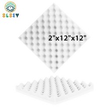 차음 시트 흡음판 방음 보드 흡음제 셀프 단열재 블럭, JD-White, CHINA, Medium Density + 6 Pcs