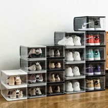아크릴신발보관함 신발전시대 전시용 운동화 보관함 투명 컬렉션 방지 방습 케이스, 슈박스_대형/화이트