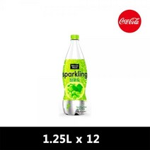 (코카콜라 미닛메이드 스파클링 청포도 (1.25L/12개입 청포도/개입/미닛메이드/코카콜라/스파클링, 1.25L, 1세트