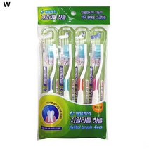 [자바라쇼핑] 덴탈케어 자일리톨 칫솔 (4P) 이중 미세모 칫솔 _ JBR20230328EA, 1, 본상품선택