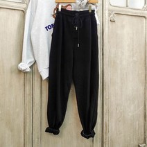 버튼 포인트 9부 밴딩 배기 소세지 조거팬츠 트레이닝