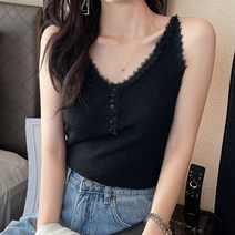 주디앤 여성 디아나 레이스 슬림핏 나시티
