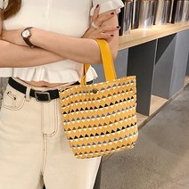 러브앤시티 첼로라 도트 플라워 미니 에코백