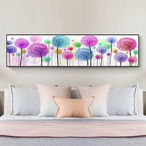 HAENGBUK 화려한 민들레씨 보석십자수 대형 큰 사이즈 비즈 큐빅 아트 공예, 하나, 180X60cm