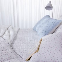 신디 시어서커 리플 시원한 냉감침구 여름패드, 핑크