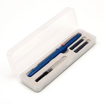 고급만년필 youpin kaco 레트로 ef hooded office nib smooth write exchangeable 잉크 카트리지 클래식 다채로운 선물 세트 239, 푸른