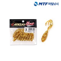 캣츠크로우 트리플 그럽 웜 3인치 10입 배스웜, 03 골드반짝이