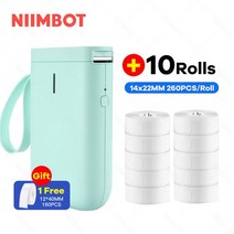 라벨프린터 블루투스라벨기 산업용라벨프린터 Niimbot-D11 미니 무선 라벨 프린터 스티커 인쇄 메이커 5, 12 GR 10White Label