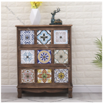 나비장 빈티지 엔틱 미니수납장 콘솔 틈새 자개장 금박 옷장 약장 고가구, P