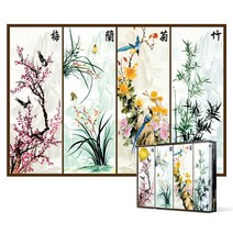 남가커머스 2000피스 직소퍼즐 - 사군자 매란국죽 (미니) 동양화 매화 난초 국화 대나무 04956-50964ea, namgac 본상품선택, namgac 1, namgac 본상품선택