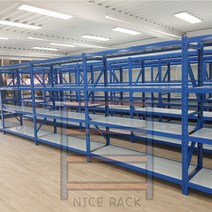 나이스선반 하중300kg 중량랙 창고선반 무볼트 철제, 300kg연결형(나이스선반), 1m(외경1m8cm), 4단, 1개