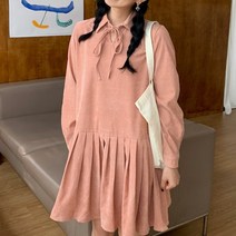 봄 데일리 비비드 플레어 롱 원피스