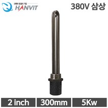 서스 후렌지 온수 투입 히터 2인치 300mm 5Kw 삼상