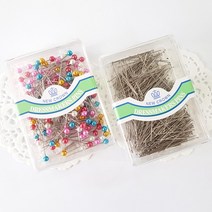 행복한다이세상 홈패션 미싱 재봉틀 수예 자수 퀼트 부자재 모음 일부상품 가격인상, C-02. 진주시침핀+실크핀