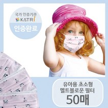 [미소담은 마스크] 유아용 초소형 마스크 50매 100매 덴탈마스크 비말차단 비말마스크 MB필터 3중필터 일반마스크 멜트블로운 멜트브라운 유아동마스크 유아마스크 초소형 마스크, 핑크팬더 50매