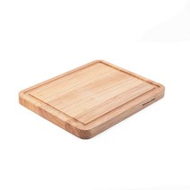 키친에이드 둘레 트렌치가 있는 클래식 고무나무 도마 양면 20.3 x 25.4씨엠 CM(8 10인치) 내추럴, Rubberwood_12x18-Inch