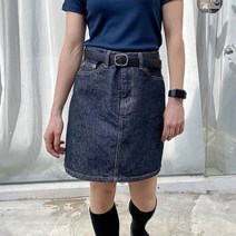 생지 미니 데님 스커트