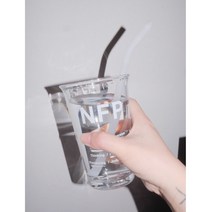 이에스 MBTI 엠비티아이 글라스컵 커피컵 2유형, 컵+빨대+뚜껑, 1개, INFP