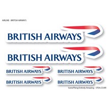 STEA 세계 항공사 로고 스티커SET 스티커, 09 BRITISH AIRWAYS