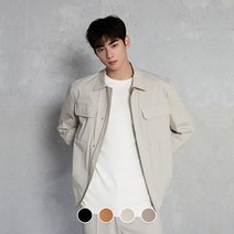 지오다노 073505 남성 NEW 차은우 아웃포켓 셔츠타입 자켓 01073505