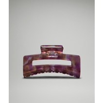 미국 룰루레몬 LULULEMON 207790 초대형 클로 헤어 클립 - 데이트 브라운/비비드 플럼/핀치 옐로우, Date Brown/Vivid Plum/Finch Ye