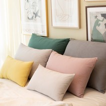 60수 바이오워싱 순면 베개커버 베겟잎 4060 5070 3050 솜포함