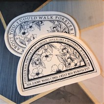 반원 반달 호텔 모텔 욕실 화장실 배스 발 매트 러그, 40cm - 60cm 타원형 - 플라워