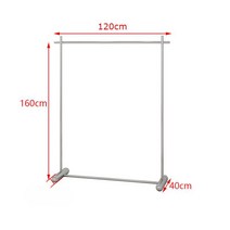매장용 스테인레스 진열대 옷가게 옷걸이 스탠드 여성의류 남성의류 디스플레이, E 120x160cm