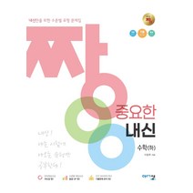 짱 중요한 내신 수학(하)(21)-색깔 스프링 제본 가능, 트윈링 [본권 해설 분권]파랑2개, 수학영역