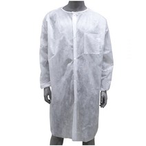 방문자가운 라운드형 부직포가운 방문가운 위생가운, 방문가운(백색)-중형, 1개