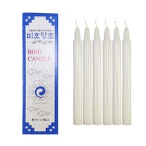 국산 특호초(6개입) 비호양초 제사양초 절 양초, 10개