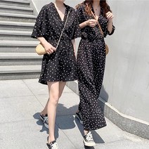 드레스날다 숏앤롱 캐쥬얼 도트 점프수트(mpt1191)