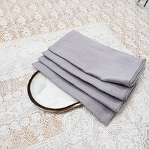 웨딩포 리넨 냅킨 그레이 2매 40 X 40 Linen Napkin Grey