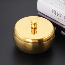 고급 스테인리스 재떨이 JY-023, 골드, B