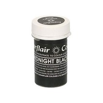 공예몰 Sugarflair 슈가플레어 PASTEL PASTE CONCENTRATED 25g 7_Midnight Black 슈가크래프트 설탕공예 색소
