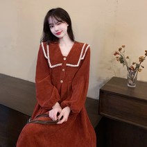 레이어드 벨벳 원피스 하늘비즈 A10 I690K230