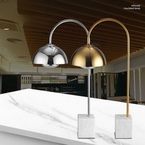 뷔페 음식 식품 온도 조절 가열 램프 튀김 고기 육류, 화이트스톤 + 청동